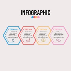 step business infographic template