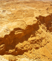 Picturesque ancient mountains about the Dead Sea