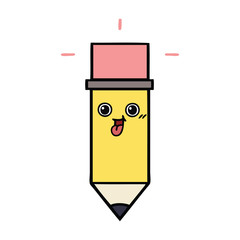 Obraz premium cute cartoon pencil