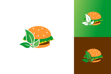 Leaf Fast Food Logo Inspirations Template