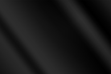 Abstract black gredient metal color theme satin texture background. Lighting effects of flash. Blurred vector background with light glare.