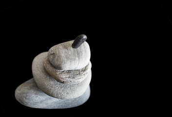 Stacked  River Rocks