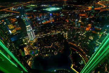 View from the tower of Burj Khalifa