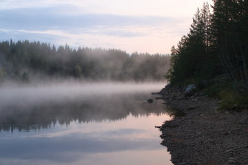 Fototapeta premium misty river