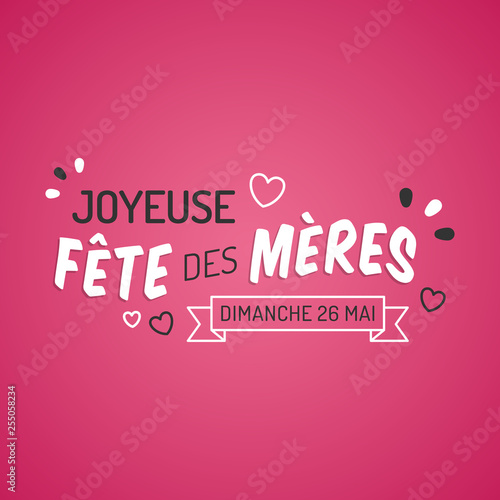 &quot;Fête des mères 2019&quot; fichier vectoriel libre de droits