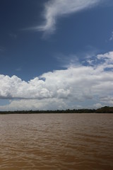 clouds over the lake