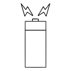 line drawing cartoon old battery