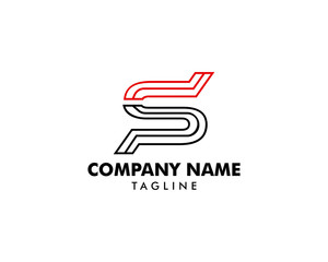 Initial letter SP Logo Template