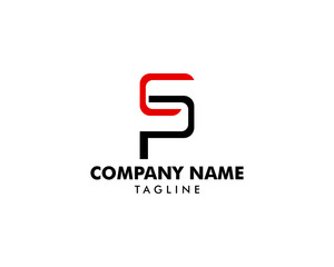 Initial letter SP Logo Template