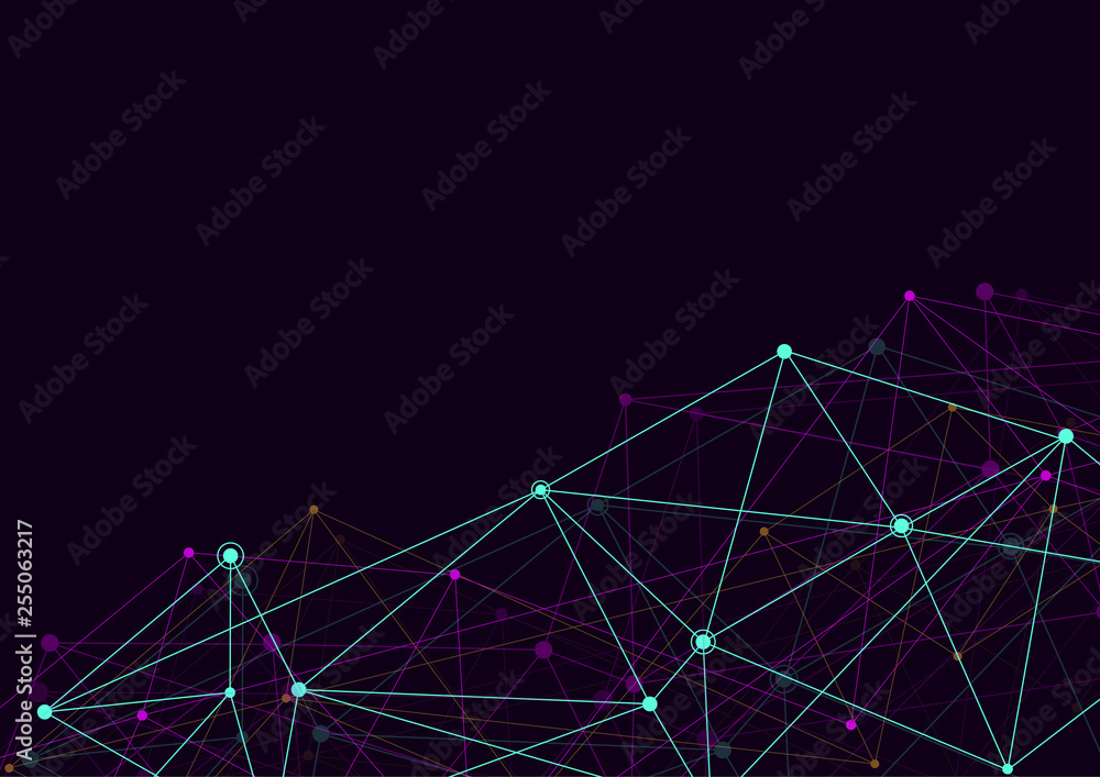 Aufkleber big data. internet connection, abstract sense of science and technology analytics concept graphic de