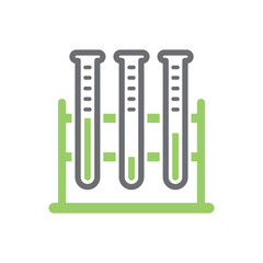 Chemistry glassware icon on background for graphic and web design. Simple vector sign. Internet concept symbol for website button or mobile app.