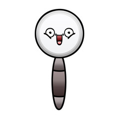 gradient shaded cartoon magnifying glass