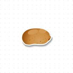 potato isolated illustration