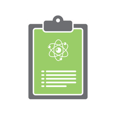 Chemistry icon on background for graphic and web design. Simple vector sign. Internet concept symbol for website button or mobile app.