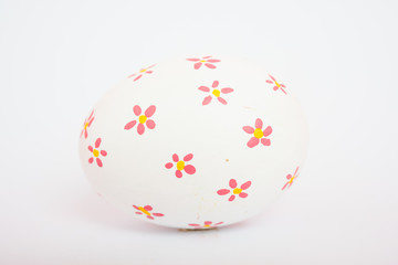 Beautiful Easter White egg color isolate on white