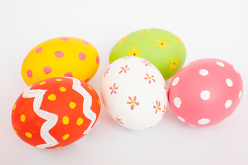 Beautiful Easter Group egg multicolor isolate