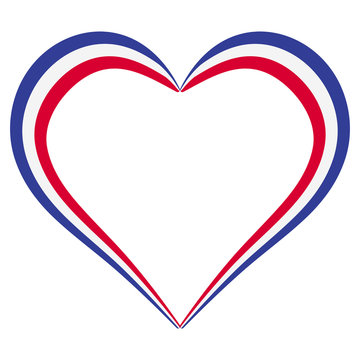 recommend clip art: Heart shape flag of France, vector I love France, outline calligraphy of the heart the color flag