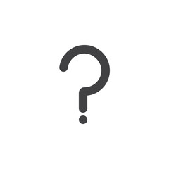 Question mark vector icon. filled flat sign for mobile concept and web design. Unknown question glyph icon. Ask for help symbol, logo illustration. Pixel perfect vector graphics