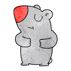 quirky hand drawn cartoon bear