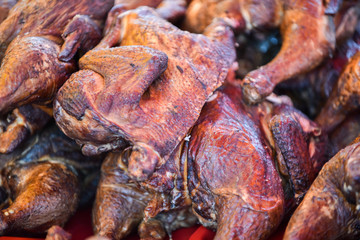 grilled chicken legs ready to eat