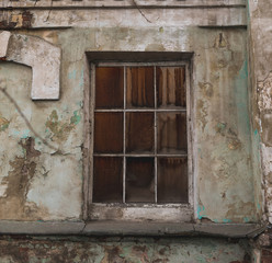 old house with windows