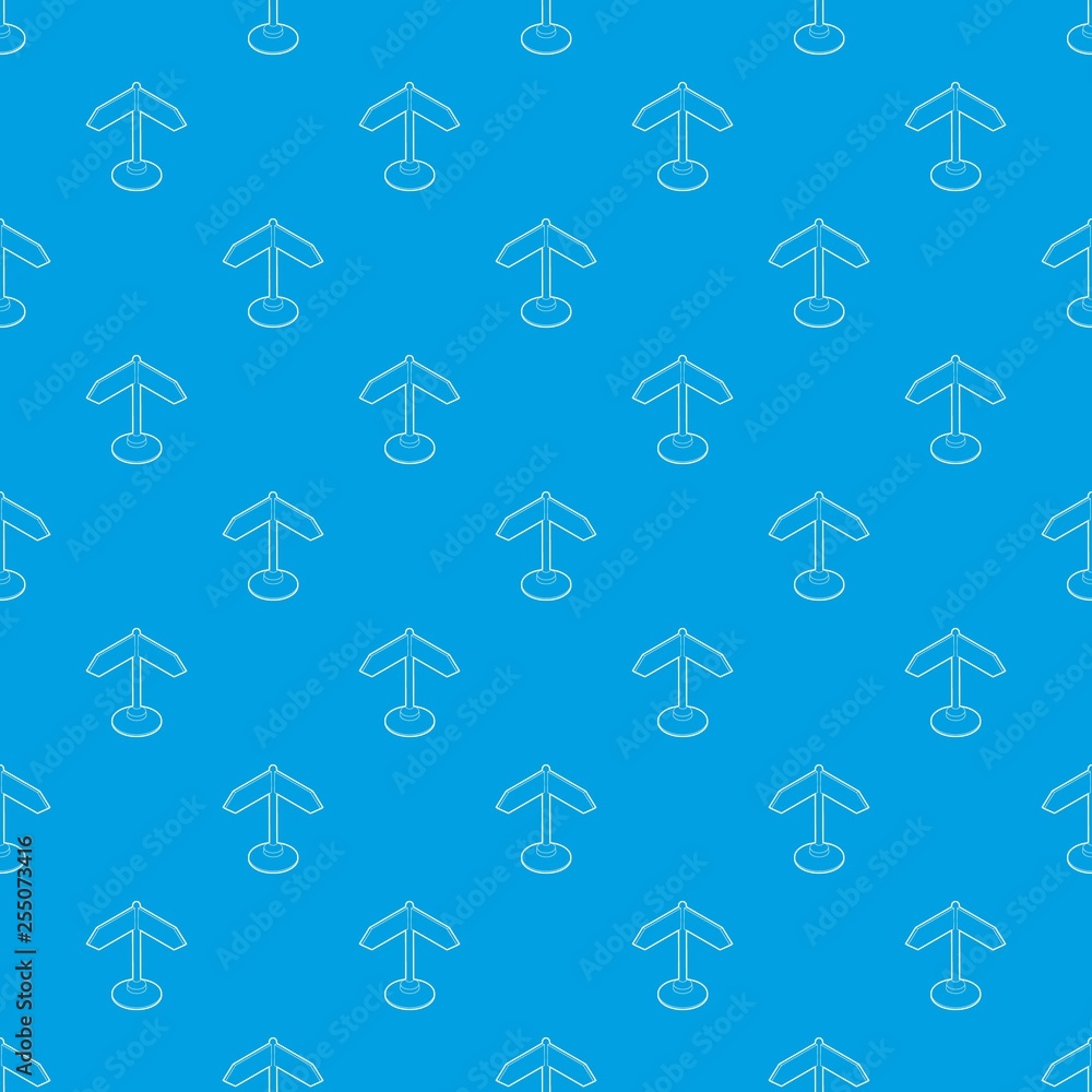 Poster direction sign pattern vector seamless blue repeat for any use