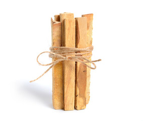 Palo santo, Holy Wood sticks isolated on white background.