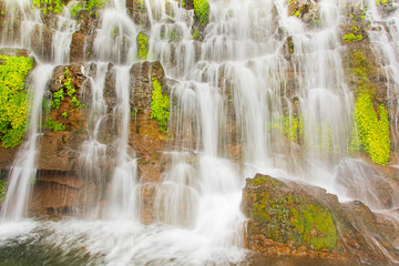 Waterfall on Ruta de Las Flores Santa Ana El Salvador  - obrazy, fototapety, plakaty