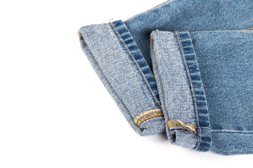jeans on isolated background