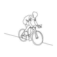 man riding bicycle