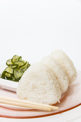 Oniguiri and Sunomono