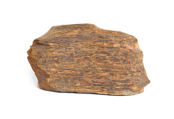 Agarwood, also called aloeswood oudh, isolated on white background