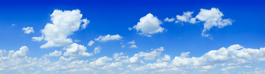 Naklejka na ściany i meble Cloudscape - Blue sky and white clouds