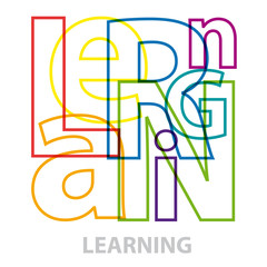 Vector learning. Broken text