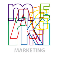 Vector marketing. Broken text