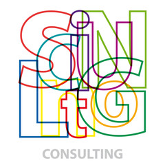 Vector consulting. Broken text