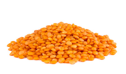 Lentil isolated on white background