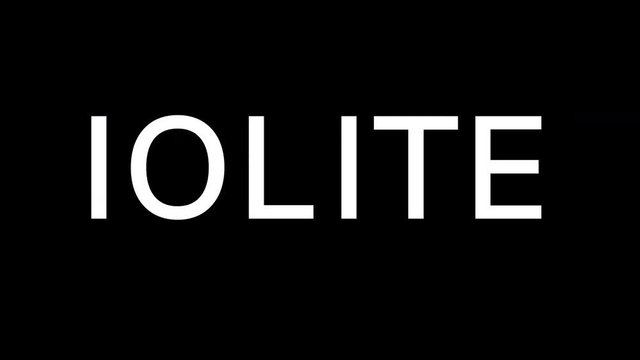 From the Glitch effect arises  IOLITE. Then the TV turns off. Alpha channel Premultiplied - Matted with color black