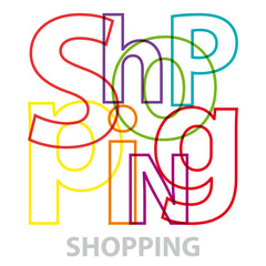 Vector Shopping. Broken text