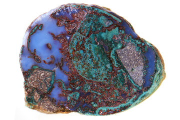 czech agate mineral gem isolated