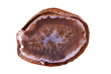 czech agate mineral gem isolated