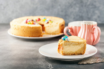 Homemade cottage cheese pie