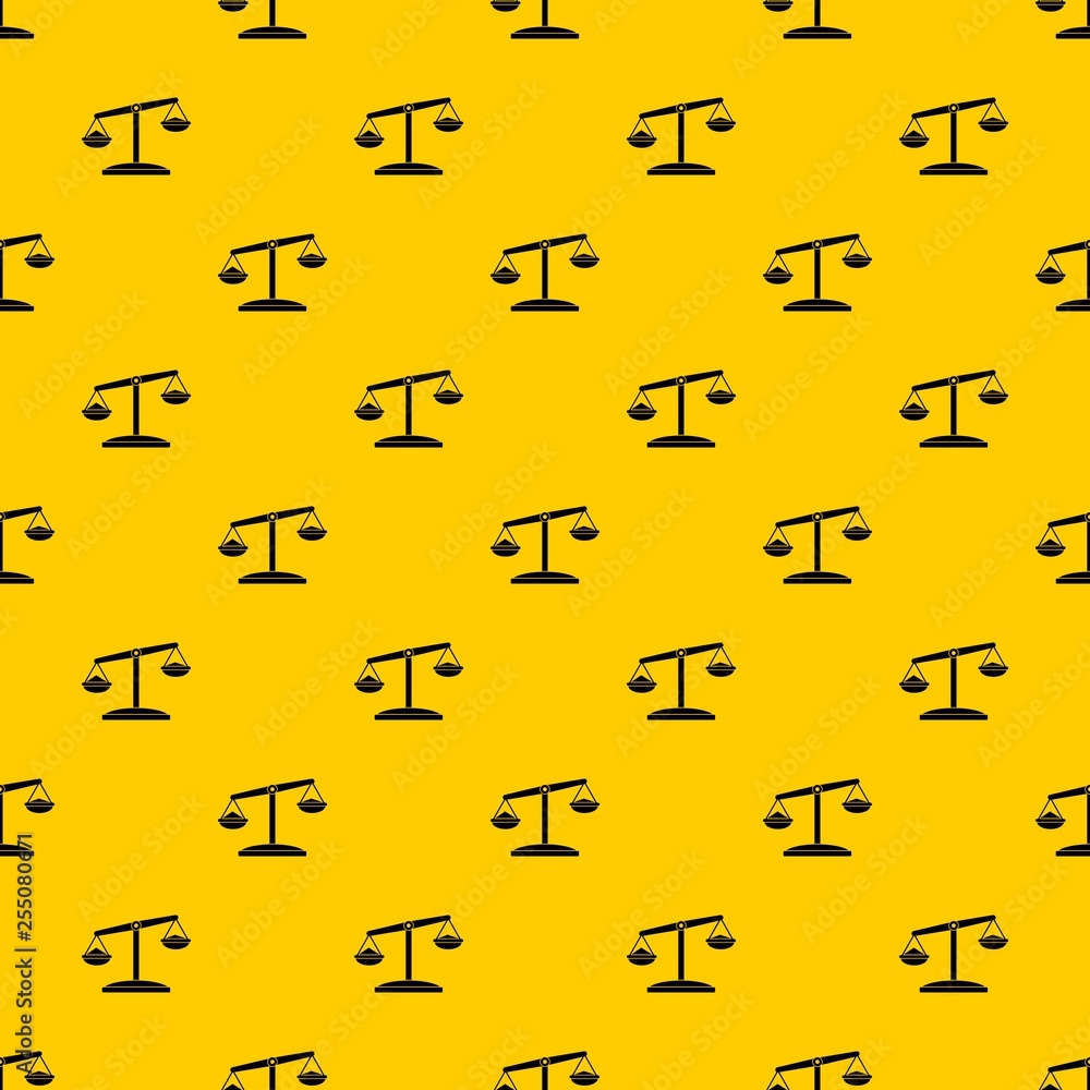 Poster retro scales pattern seamless vector repeat geometric yellow for any design