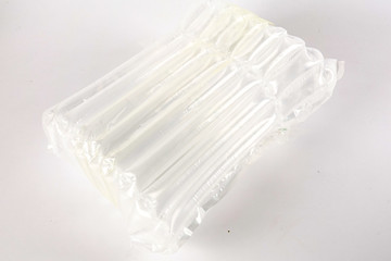 Fototapeta na wymiar Transperent bubble wrap for delivery of fragile item.