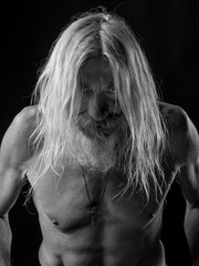 Incredibly Fit Guys over Age 50.Studio shot