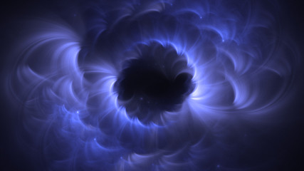 3D rendering abstract round light background