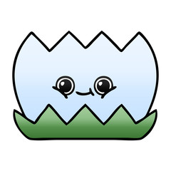 gradient shaded cartoon water lilly