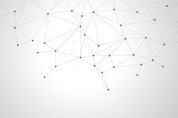 Abstract polygonal background design for business and technology.