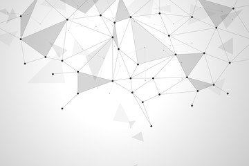 Abstract polygonal background design for business and technology.