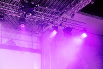 Stage lights. Soffits. Concert light